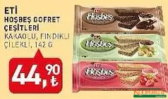 ETİ HOŞBEŞ GOFRET ÇEŞİTLERİ 142 G fiyat ve kampanya bilgisi